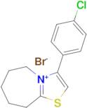 3-(4-Chlorophenyl)-6,7,8,9-tetrahydro-5h-thiazolo[3,2-a]azepin-4-ium bromide