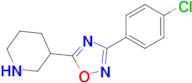 3-(4-Chlorophenyl)-5-(piperidin-3-yl)-1,2,4-oxadiazole