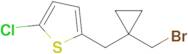 2-((1-(Bromomethyl)cyclopropyl)methyl)-5-chlorothiophene