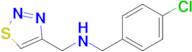 n-((1,2,3-Thiadiazol-4-yl)methyl)-1-(4-chlorophenyl)methanamine