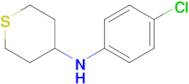 n-(4-Chlorophenyl)tetrahydro-2h-thiopyran-4-amine