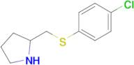 2-(((4-Chlorophenyl)thio)methyl)pyrrolidine