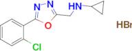 n-((5-(2-Chlorophenyl)-1,3,4-oxadiazol-2-yl)methyl)cyclopropanamine hydrobromide