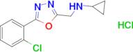 n-((5-(2-Chlorophenyl)-1,3,4-oxadiazol-2-yl)methyl)cyclopropanamine hydrochloride