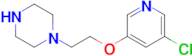 1-(2-((5-Chloropyridin-3-yl)oxy)ethyl)piperazine