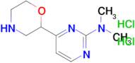 n,n-Dimethyl-4-(morpholin-2-yl)pyrimidin-2-amine dihydrochloride