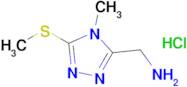 (4-Methyl-5-(methylthio)-4h-1,2,4-triazol-3-yl)methanamine hydrochloride