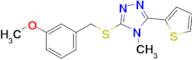 3-((3-Methoxybenzyl)thio)-4-methyl-5-(thiophen-2-yl)-4h-1,2,4-triazole