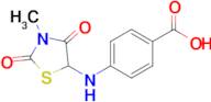 4-((3-Methyl-2,4-dioxothiazolidin-5-yl)amino)benzoic acid