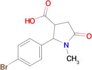 2-(4-Bromophenyl)-1-methyl-5-oxopyrrolidine-3-carboxylic acid