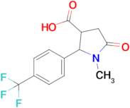 1-Methyl-5-oxo-2-(4-(trifluoromethyl)phenyl)pyrrolidine-3-carboxylic acid