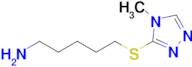 5-((4-Methyl-4h-1,2,4-triazol-3-yl)thio)pentan-1-amine