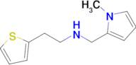 n-((1-Methyl-1h-pyrrol-2-yl)methyl)-2-(thiophen-2-yl)ethan-1-amine