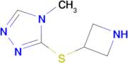 3-(Azetidin-3-ylthio)-4-methyl-4h-1,2,4-triazole