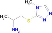 1-((4-Methyl-4h-1,2,4-triazol-3-yl)thio)propan-2-amine