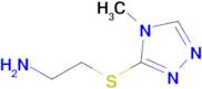 2-((4-Methyl-4h-1,2,4-triazol-3-yl)thio)ethan-1-amine