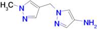 1-((1-Methyl-1h-pyrazol-4-yl)methyl)-1h-pyrazol-4-amine