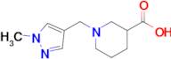 1-((1-Methyl-1h-pyrazol-4-yl)methyl)piperidine-3-carboxylic acid