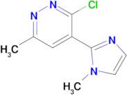 3-Chloro-6-methyl-4-(1-methyl-1h-imidazol-2-yl)pyridazine