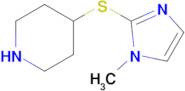 4-((1-Methyl-1h-imidazol-2-yl)thio)piperidine