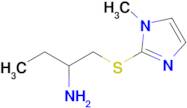 1-((1-Methyl-1h-imidazol-2-yl)thio)butan-2-amine