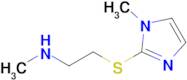 n-Methyl-2-((1-methyl-1h-imidazol-2-yl)thio)ethan-1-amine