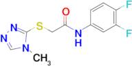 n-(3,4-Difluorophenyl)-2-((4-methyl-4h-1,2,4-triazol-3-yl)thio)acetamide