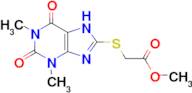 methyl 2-[(1,3-dimethyl-2,6-dioxo-2,3,6,7-tetrahydro-1H-purin-8-yl)sulfanyl]acetate