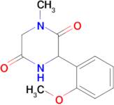3-(2-Methoxyphenyl)-1-methylpiperazine-2,5-dione
