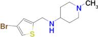 n-((4-Bromothiophen-2-yl)methyl)-1-methylpiperidin-4-amine