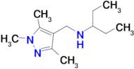 n-((1,3,5-Trimethyl-1h-pyrazol-4-yl)methyl)pentan-3-amine