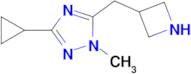 5-(Azetidin-3-ylmethyl)-3-cyclopropyl-1-methyl-1h-1,2,4-triazole