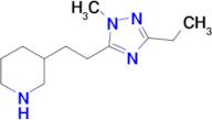 3-(2-(3-Ethyl-1-methyl-1h-1,2,4-triazol-5-yl)ethyl)piperidine