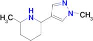 2-Methyl-6-(1-methyl-1h-pyrazol-4-yl)piperidine