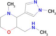 n-Methyl-1-(4-methyl-3-(1-methyl-1h-pyrazol-4-yl)morpholin-2-yl)methanamine