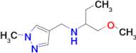 1-Methoxy-N-((1-methyl-1h-pyrazol-4-yl)methyl)butan-2-amine