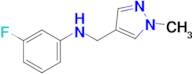 3-Fluoro-N-((1-methyl-1h-pyrazol-4-yl)methyl)aniline