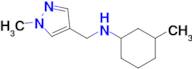 3-Methyl-N-((1-methyl-1h-pyrazol-4-yl)methyl)cyclohexan-1-amine