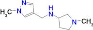 1-Methyl-N-((1-methyl-1h-pyrazol-4-yl)methyl)pyrrolidin-3-amine