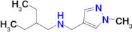 2-Ethyl-N-((1-methyl-1h-pyrazol-4-yl)methyl)butan-1-amine