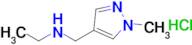 n-((1-Methyl-1h-pyrazol-4-yl)methyl)ethanamine hydrochloride