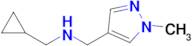 1-Cyclopropyl-N-((1-methyl-1h-pyrazol-4-yl)methyl)methanamine