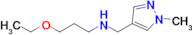 3-Ethoxy-N-((1-methyl-1h-pyrazol-4-yl)methyl)propan-1-amine