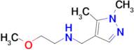 n-((1,5-Dimethyl-1h-pyrazol-4-yl)methyl)-2-methoxyethan-1-amine