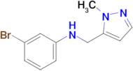 3-Bromo-N-((1-methyl-1h-pyrazol-5-yl)methyl)aniline