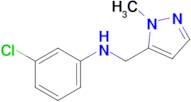 3-Chloro-N-((1-methyl-1h-pyrazol-5-yl)methyl)aniline