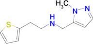 n-((1-Methyl-1h-pyrazol-5-yl)methyl)-2-(thiophen-2-yl)ethan-1-amine