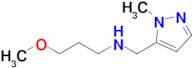 3-Methoxy-N-((1-methyl-1h-pyrazol-5-yl)methyl)propan-1-amine