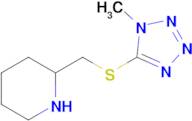 2-(((1-Methyl-1h-tetrazol-5-yl)thio)methyl)piperidine