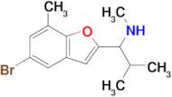 1-(5-Bromo-7-methylbenzofuran-2-yl)-n,2-dimethylpropan-1-amine